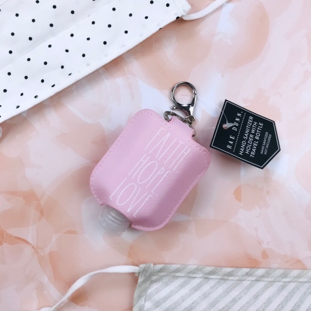 NWT Rae Dunn FAITH travel Hand Sanitizer Key Chain